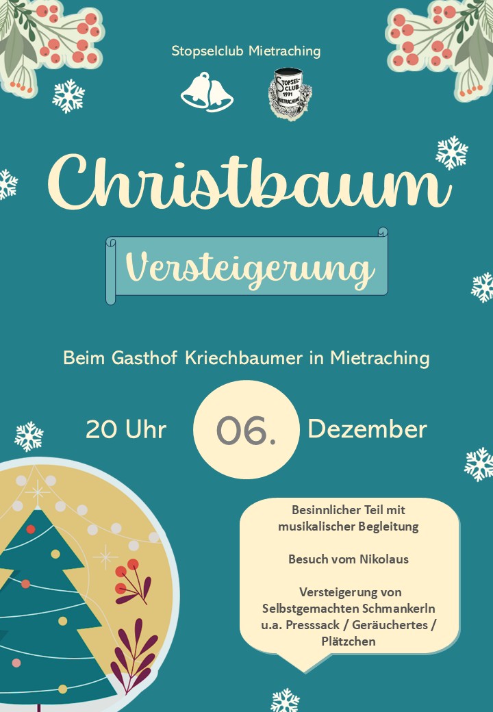 WeihnachtsfeierChristbaumversteigerung